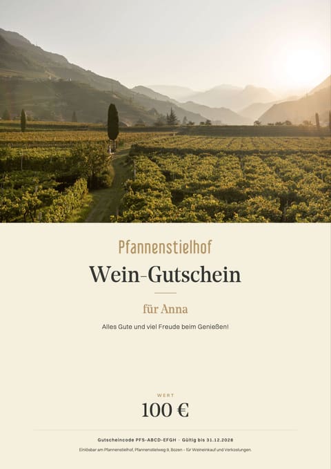 Wein-Gutschein – Weinberg